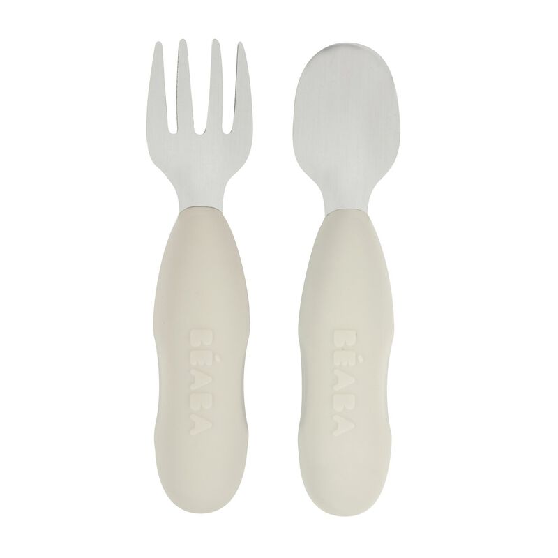 BEABA Lot de 2 pré-couverts inox