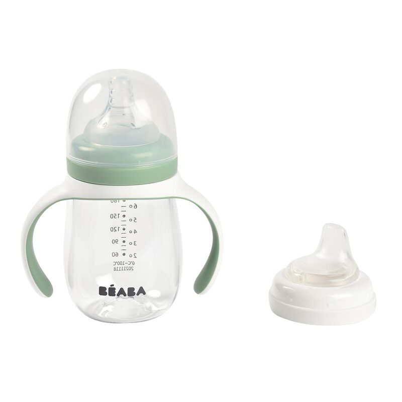 BEABA Biberon d'apprentissage 2 en 1 210 ml